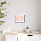 Dog Hair Don’t Care Framed Canvas Print