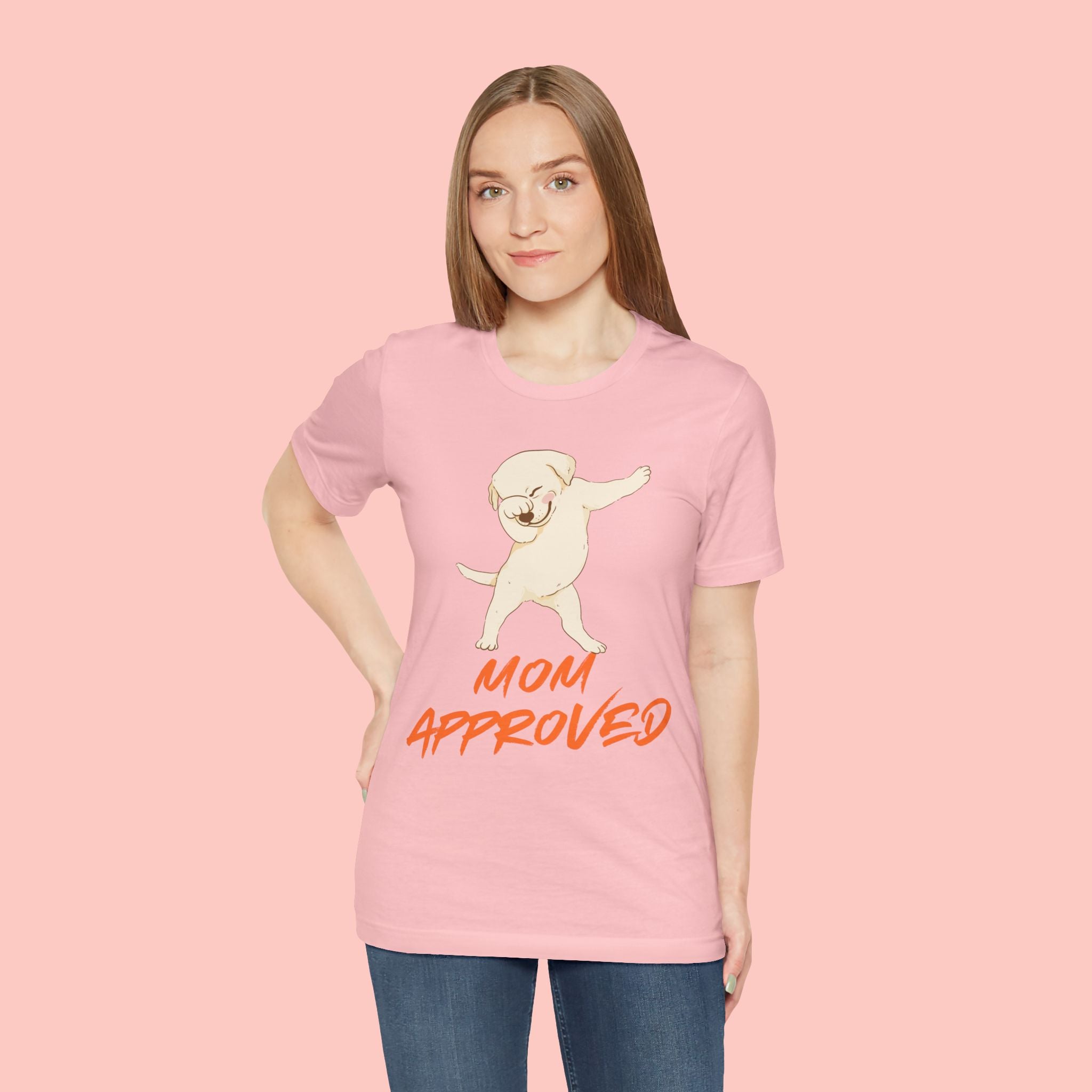Mom Approved Tee — Dab Dog Graphic T‑Shirt