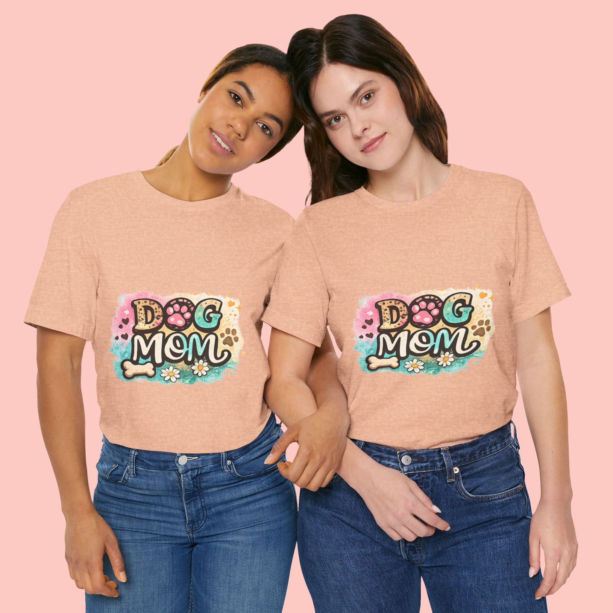 Dog Mom T-Shirt – Cute Paw Print Graphic Tee for Pet Lovers