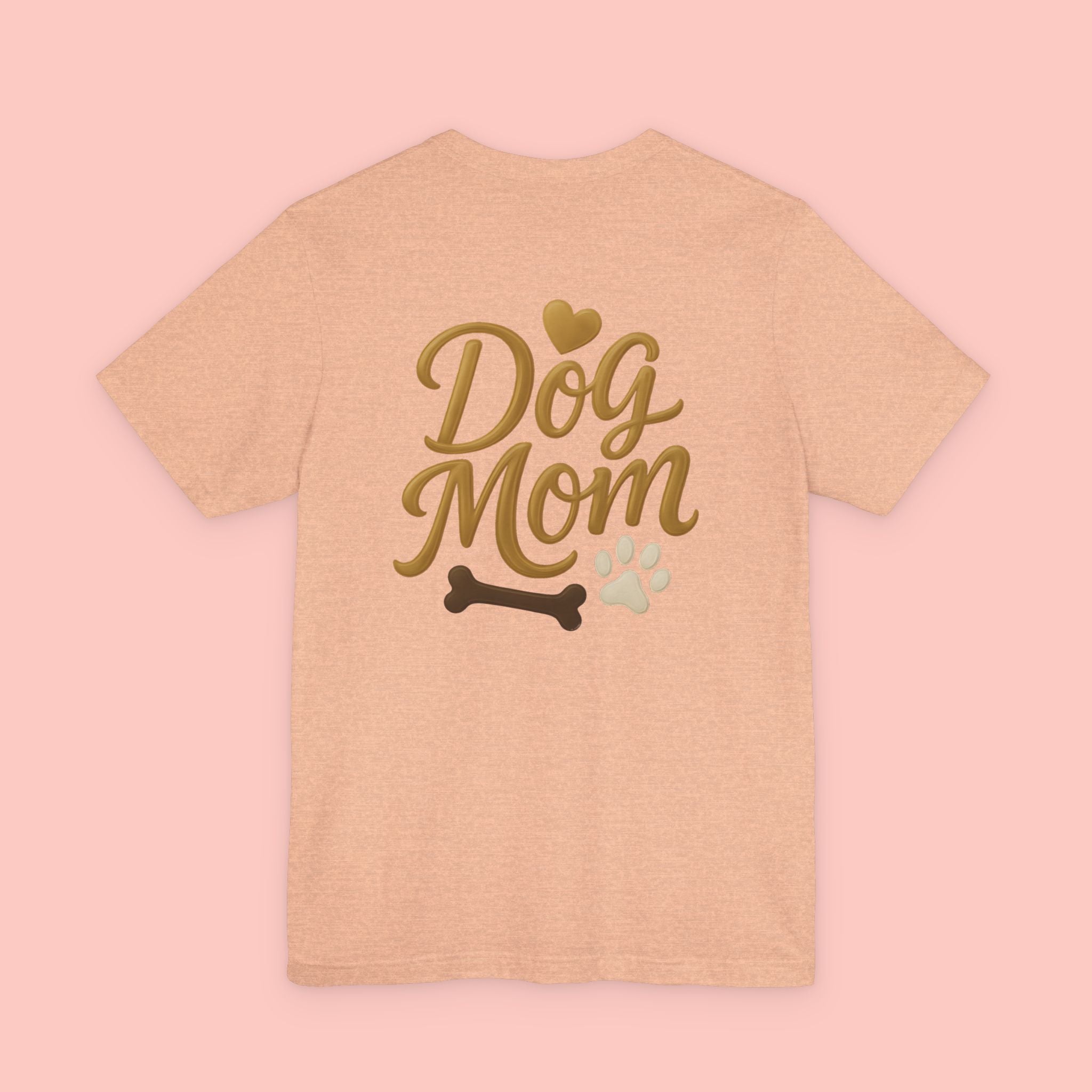 Dog Mom T-Shirt — Cute Paw & Bone Graphic Tee for Pet Lovers