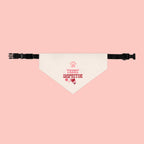 Pet Bandana Collar - "Treat Inspector" Paw Print Dog Bandana for Puppies & Small Dogs