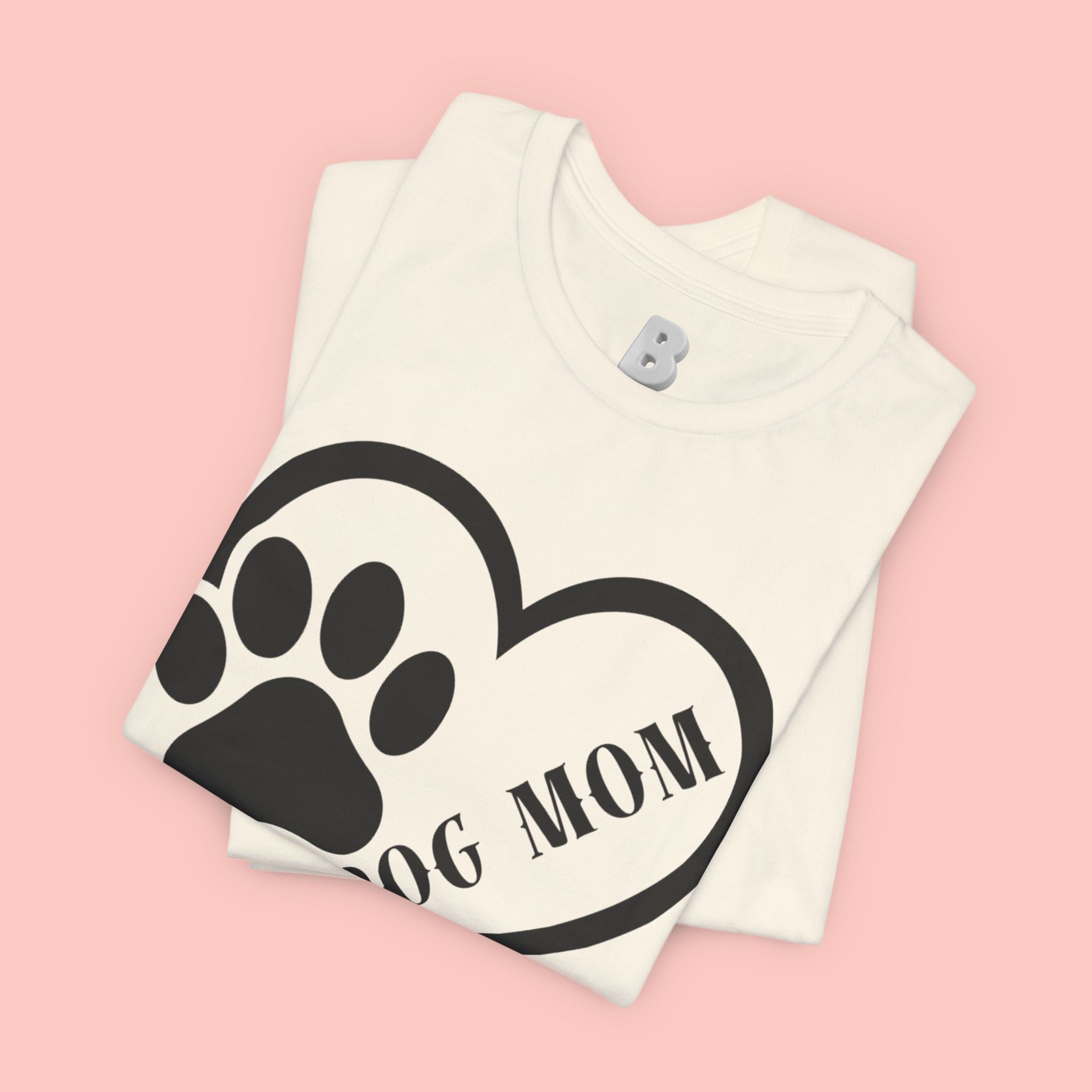 Dog Mom Heart Paw T-Shirt