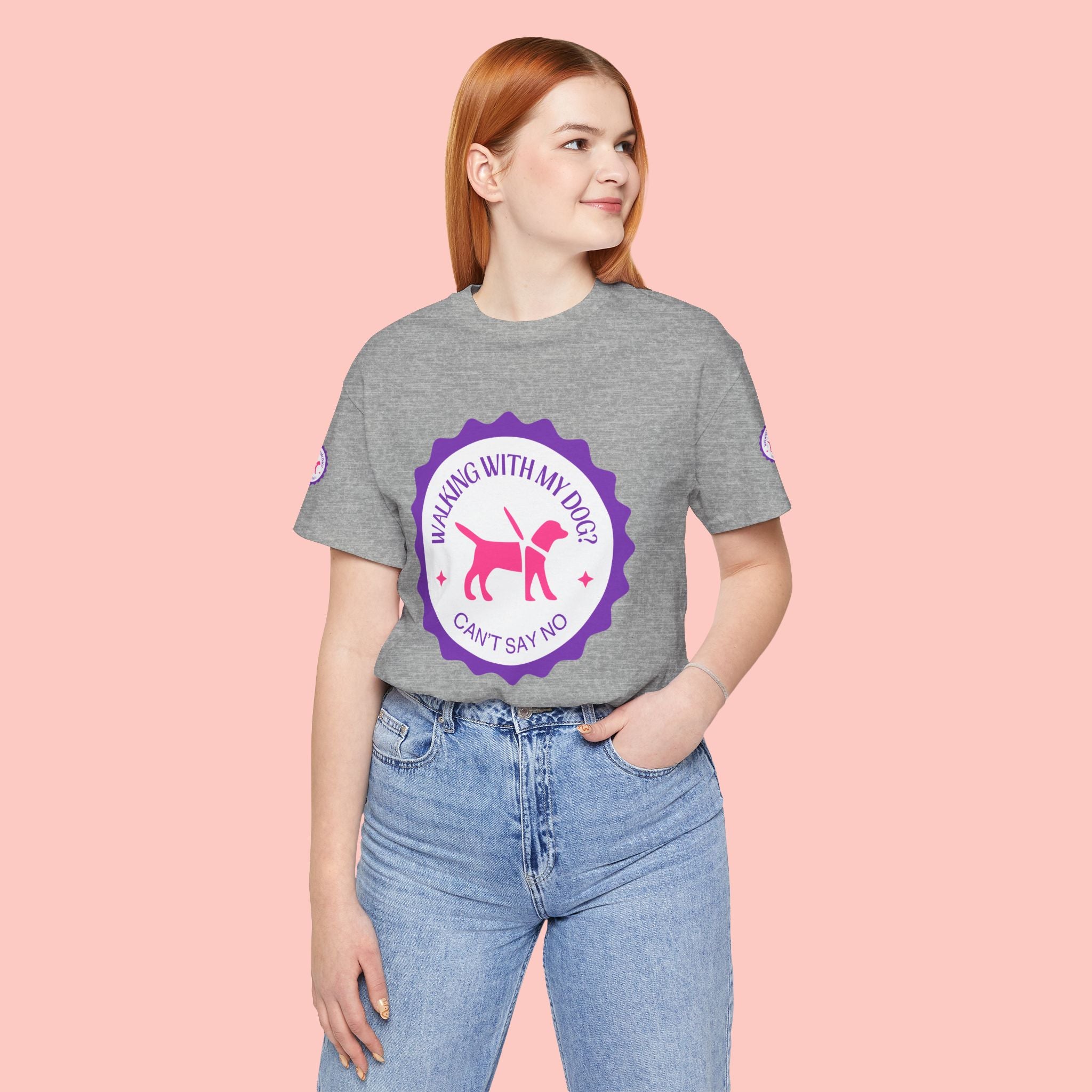 Walking With My Dogs T‑Shirt — "Can't Say No" Dog Lover Tee