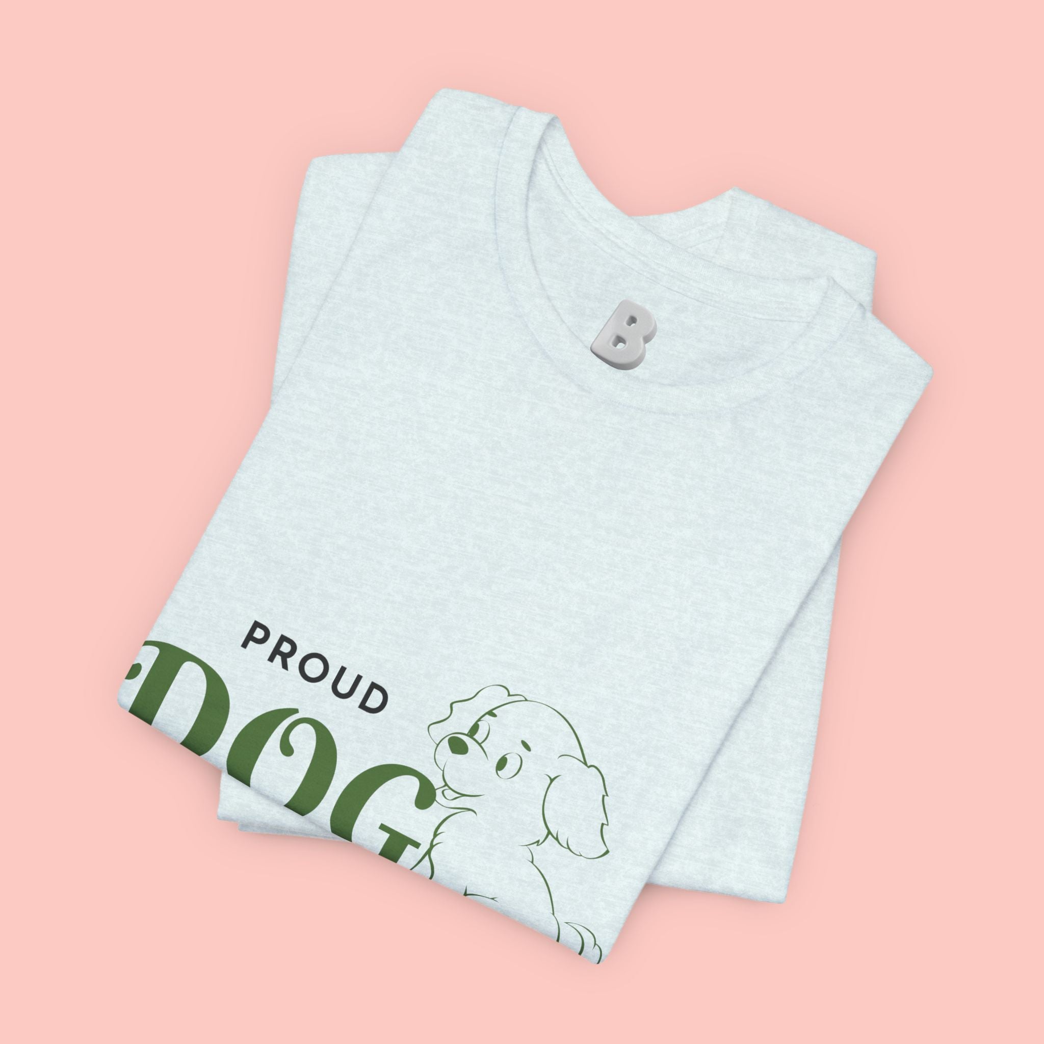 Proud Dog Mom T-Shirt – Cute Paw Print & Puppy Graphic Tee