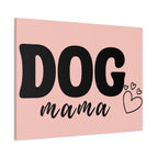 Dog Mama Pink Canvas Wall Art — Heart Pet Mom Decor