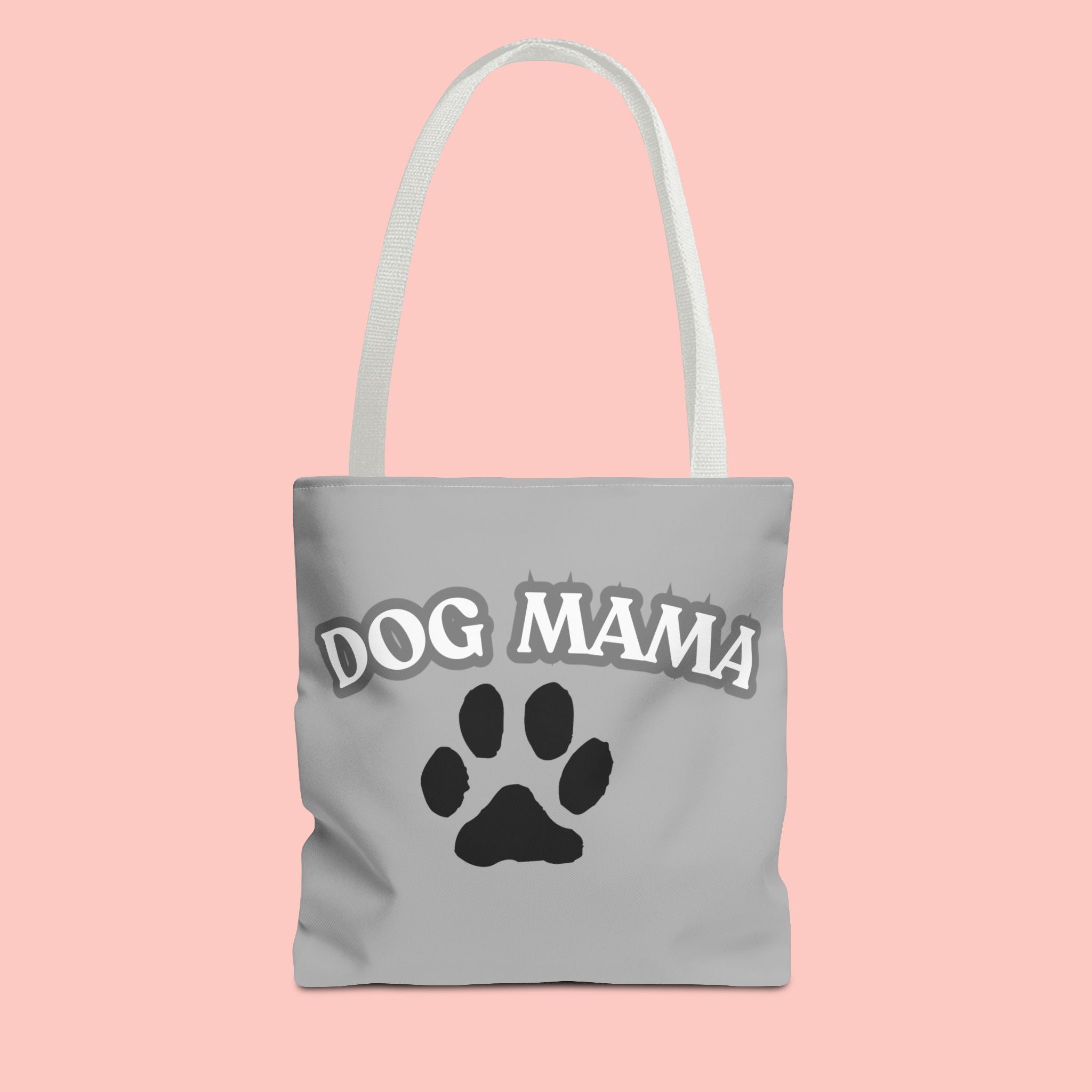 Dog Mama Paw Print Tote Bag – Cute Pet Lover Gift