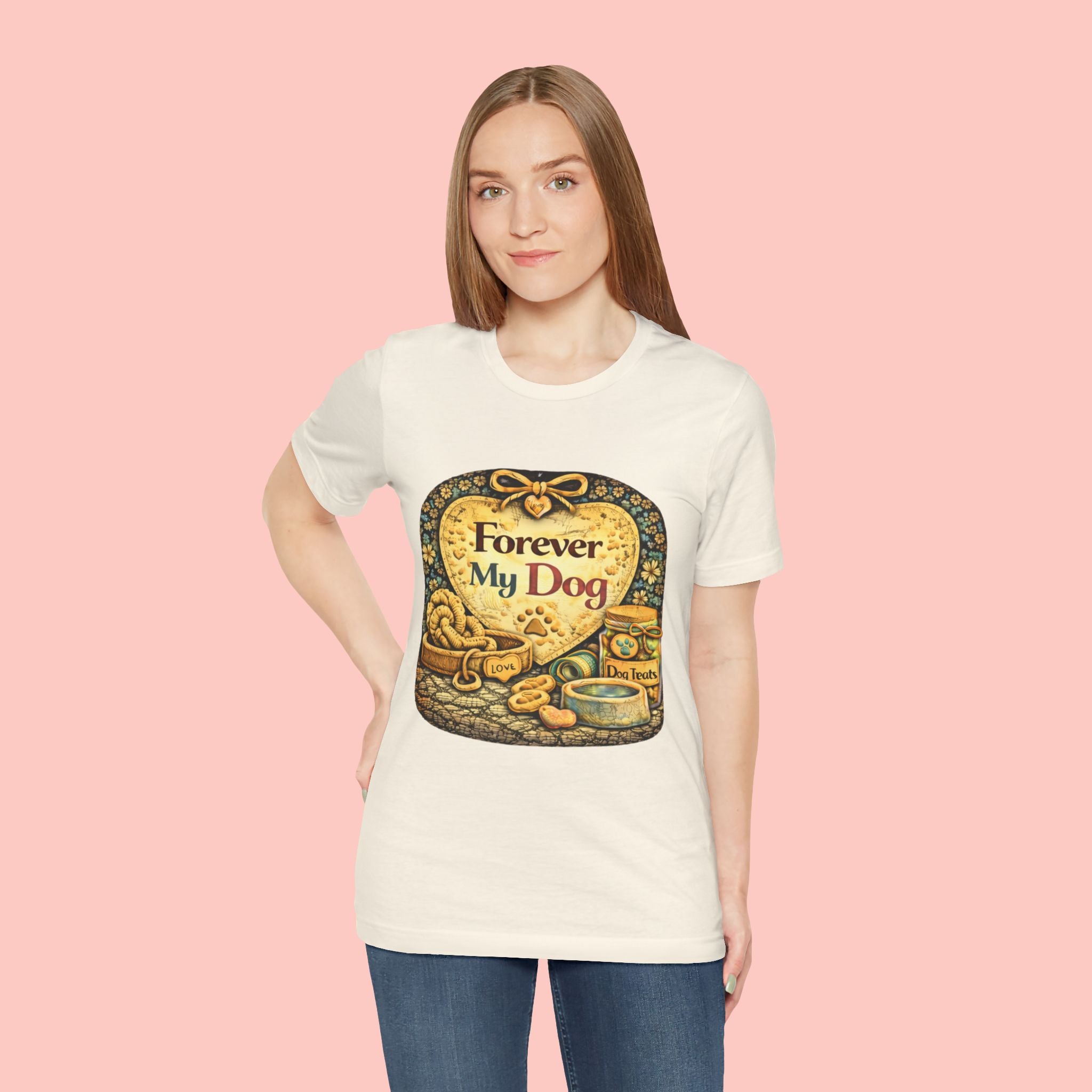 Dog T-Shirt — "Forever My Dog" Vintage Pet Lovers Tee