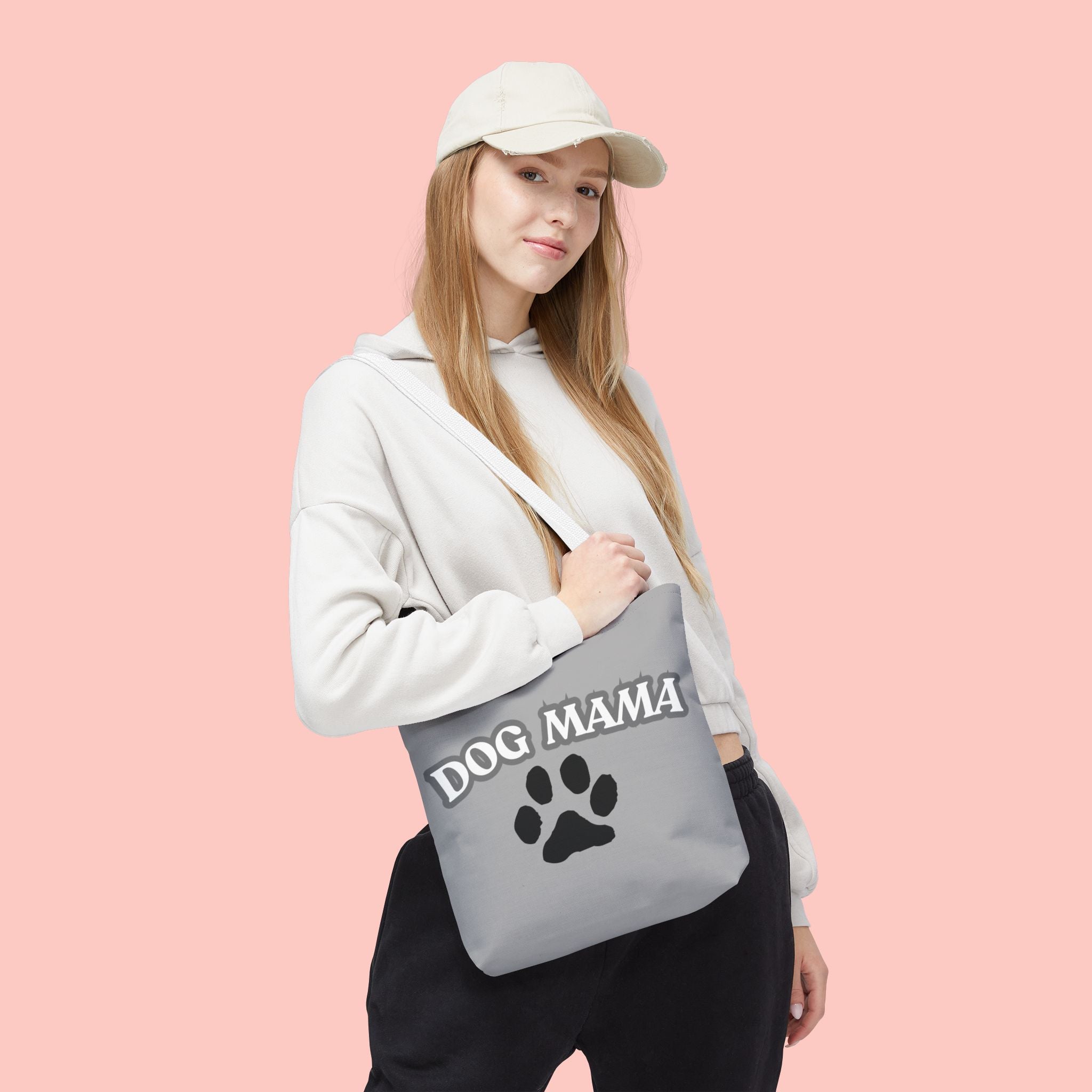 Dog Mama Paw Print Tote Bag – Cute Pet Lover Gift