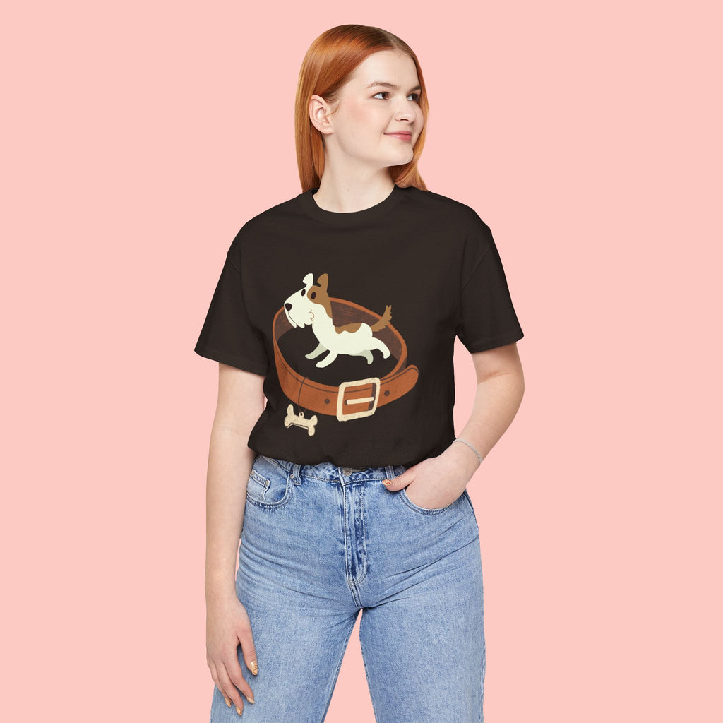 Mommy's Dog T-Shirt – Cute Puppy & Collar Graphic Tee for Dog Moms