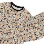 Women's Dog Paw & Bones Pajama Set — 'Woof' Short Sleepwear
