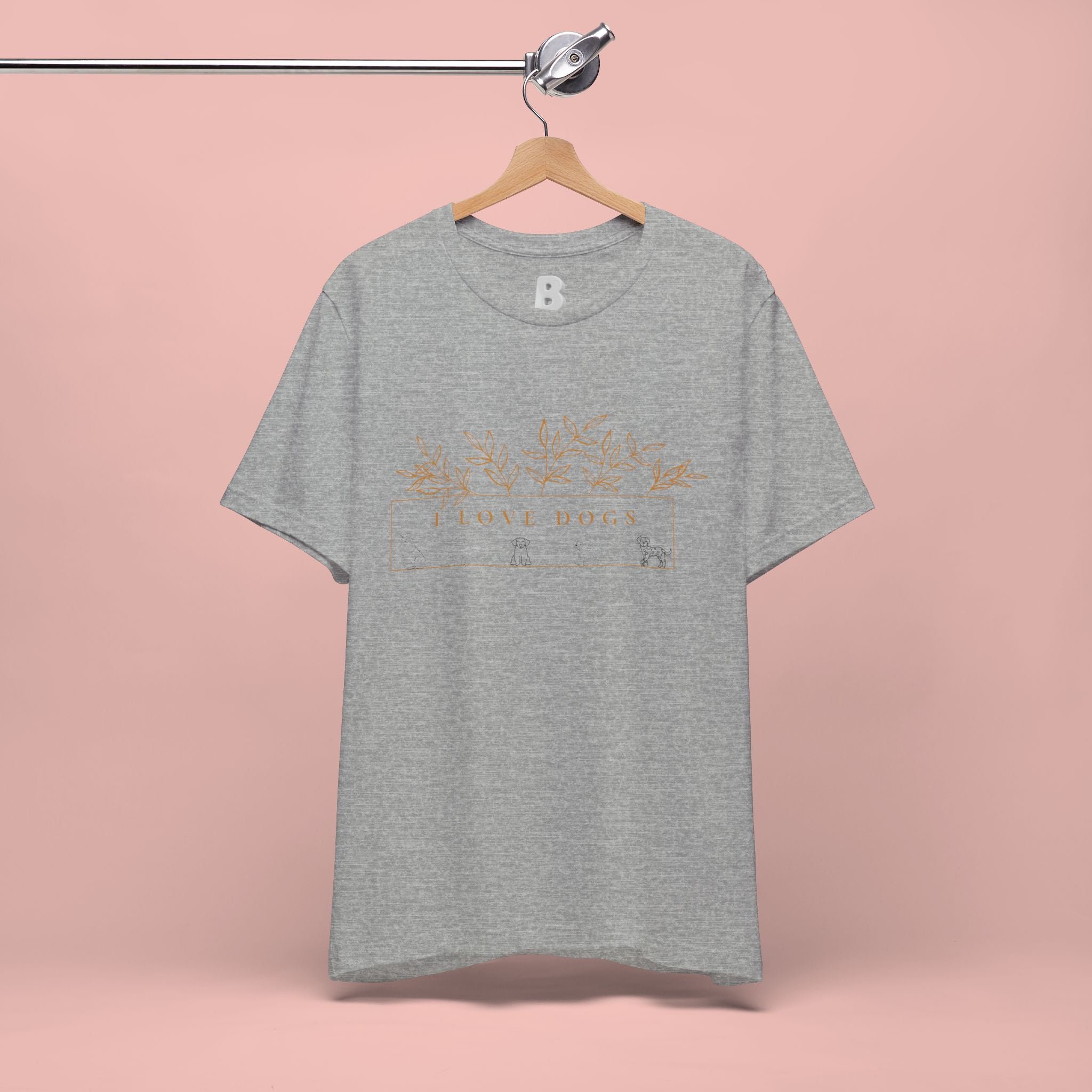 Love Dogs Floral Tee — I Love Dogs Graphic T-Shirt
