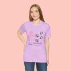 Dog Cuddle Tee – "Would Rather Cuddle My Dog" Paw Print Floral T-Shirt