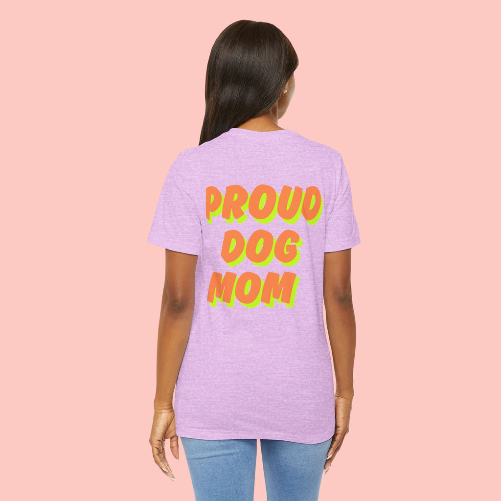 Proud Dog Mom T-Shirt — Bold Retro Text Tee for Dog Lovers