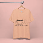 Coffee With My Dog T‑Shirt — Cute Minimalist Dog & Coffee Tee