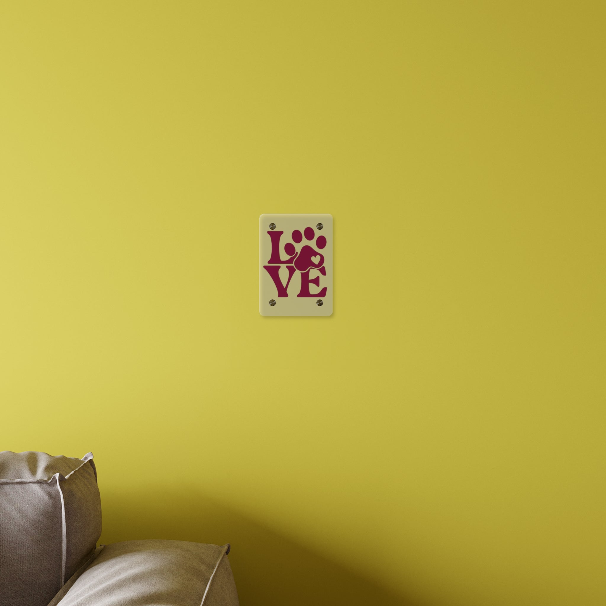 Acrylic Wall Art — "Life Is Better With Dogs" Decorative Plaque