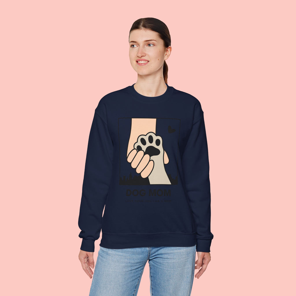 Dog Mom Crewneck Sweatshirt – Paw Hold Design