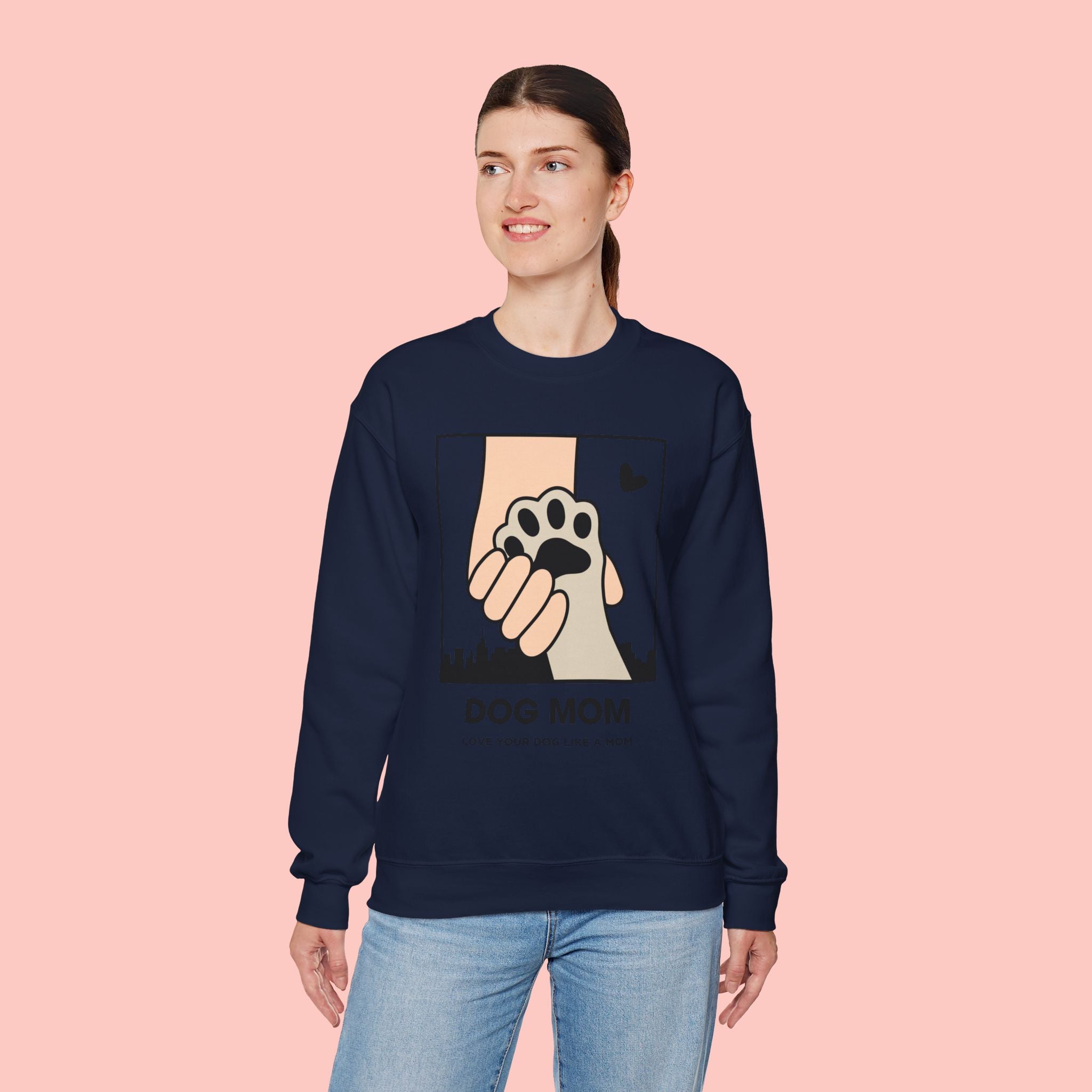 Dog Mom Crewneck Sweatshirt – Paw Hold Design