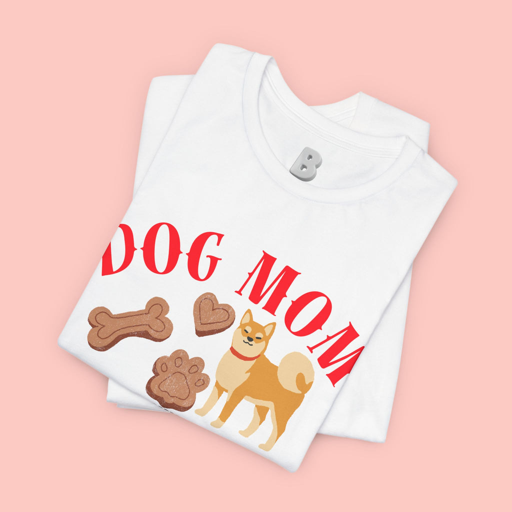 Dog Mom T-Shirt — Cute Shiba & Treats “My Dog Is My Whole World” Tee