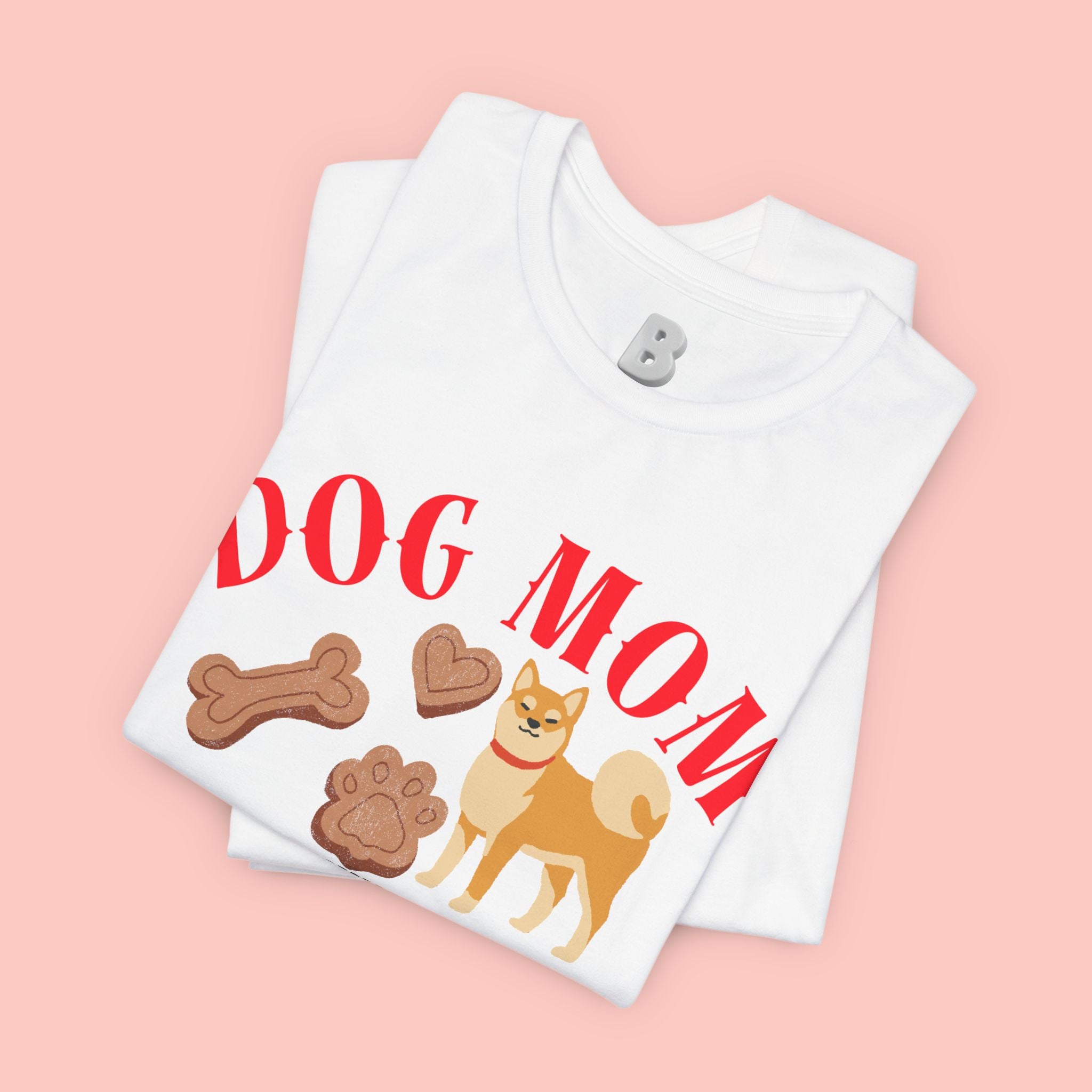 Dog Mom T-Shirt — Cute Shiba & Treats “My Dog Is My Whole World” Tee