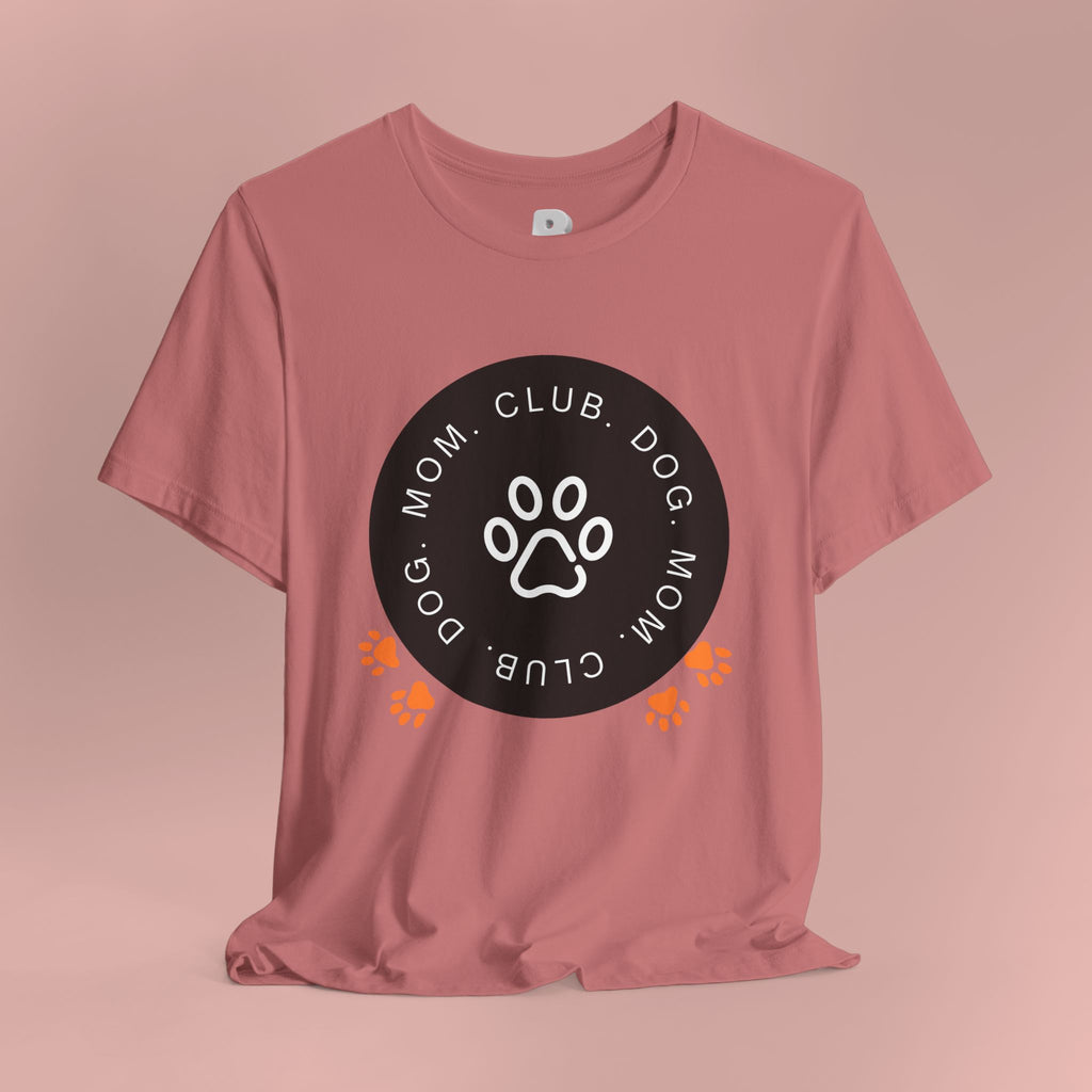 Dog Mom Club T-Shirt — Paw Print Graphic Tee for Pet Lovers