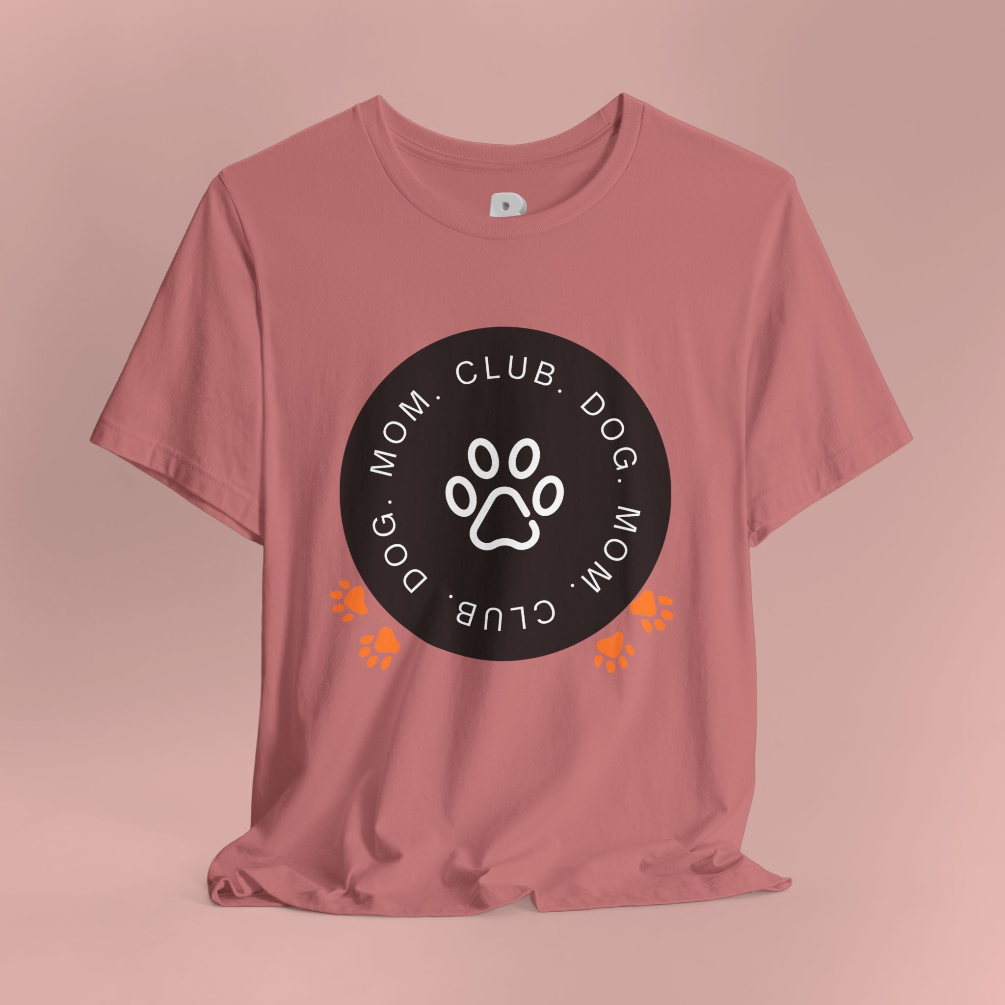 Dog Mom Club T-Shirt — Paw Print Graphic Tee for Pet Lovers