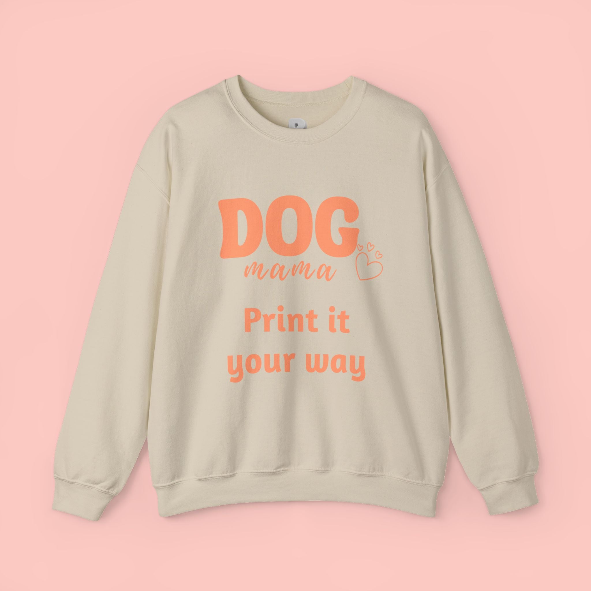 Dog Mama Crewneck Sweatshirt — Customizable “Dog Mama” Graphic