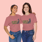 My Dog Is Spoiled T‑Shirt — Funny Dog Lover Tee with Sitting Dog Graphic
