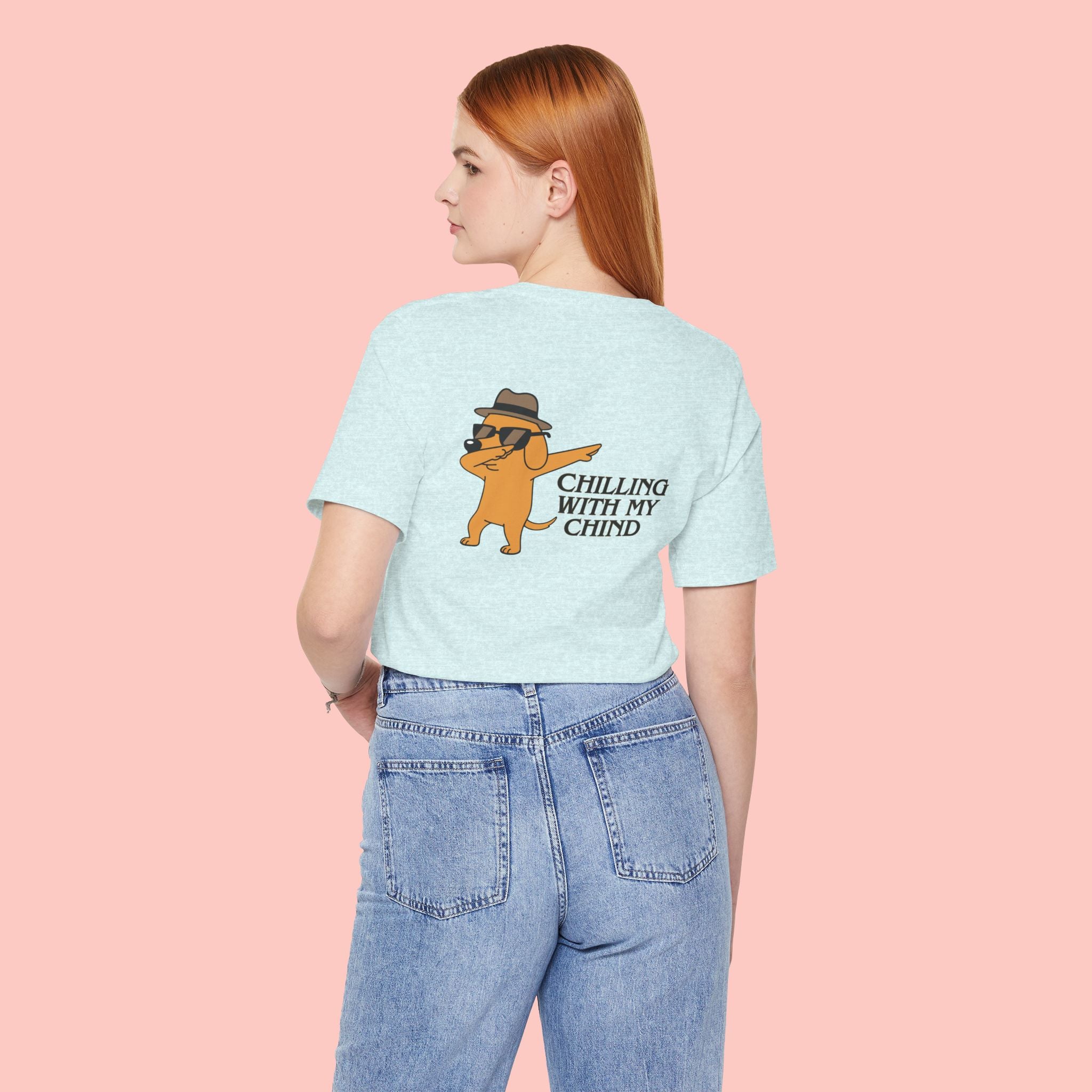 Chilling With My Chind Tee — Funny Dab Cat Graphic T-Shirt