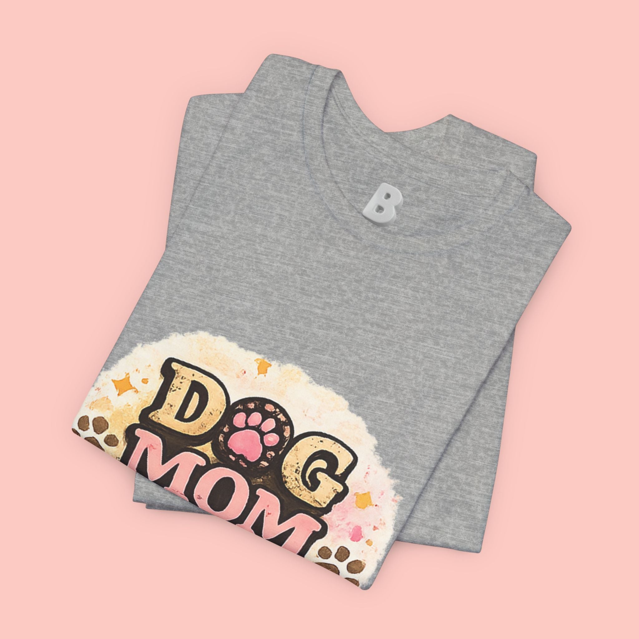 Dog Mom T-Shirt – "Loving My Dog Life" Cute Paw Print Tee for Pet Moms