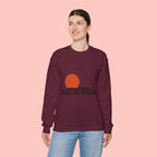 Enjoy the Morning Dog Crewneck Sweatshirt — Sunrise Labrador Graphic
