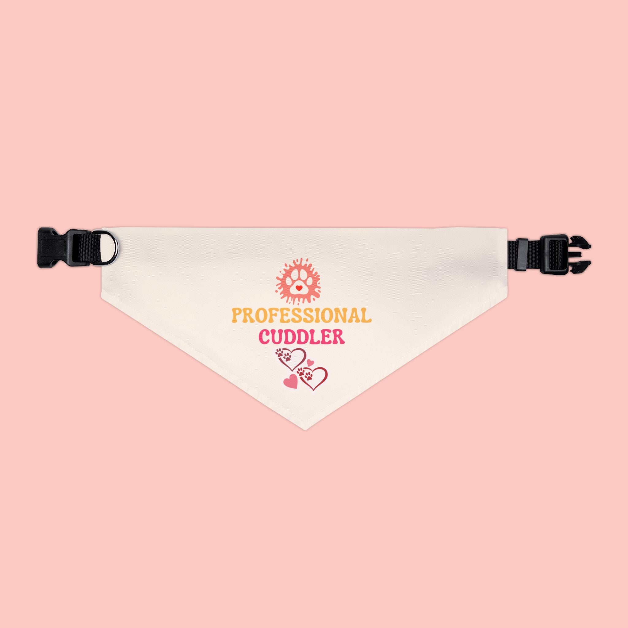 Pet Bandana — "Professional Cuddler" Cute Dog & Cat Collar Accessory