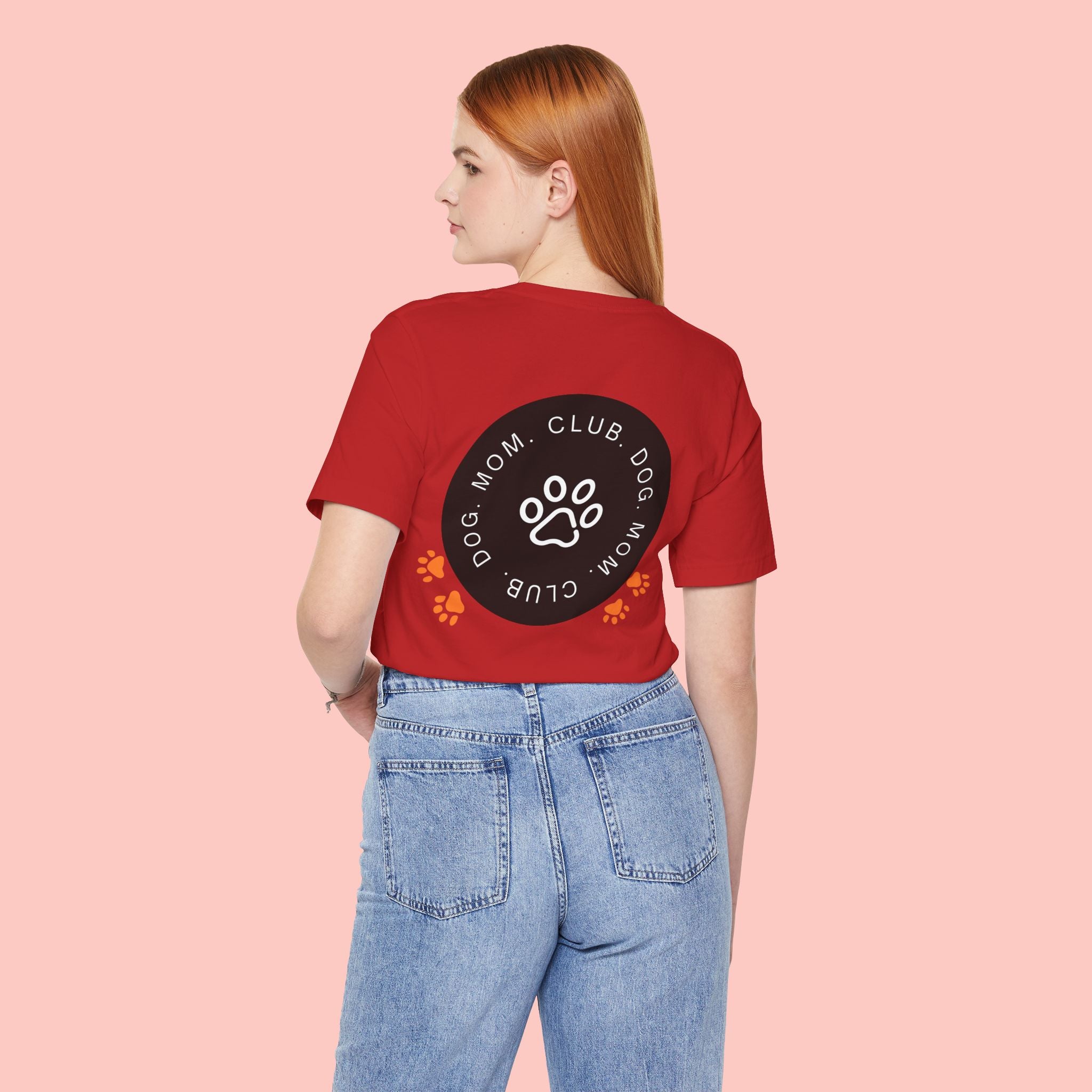 Dog Mom Club T-Shirt — Paw Print Graphic Tee for Pet Lovers