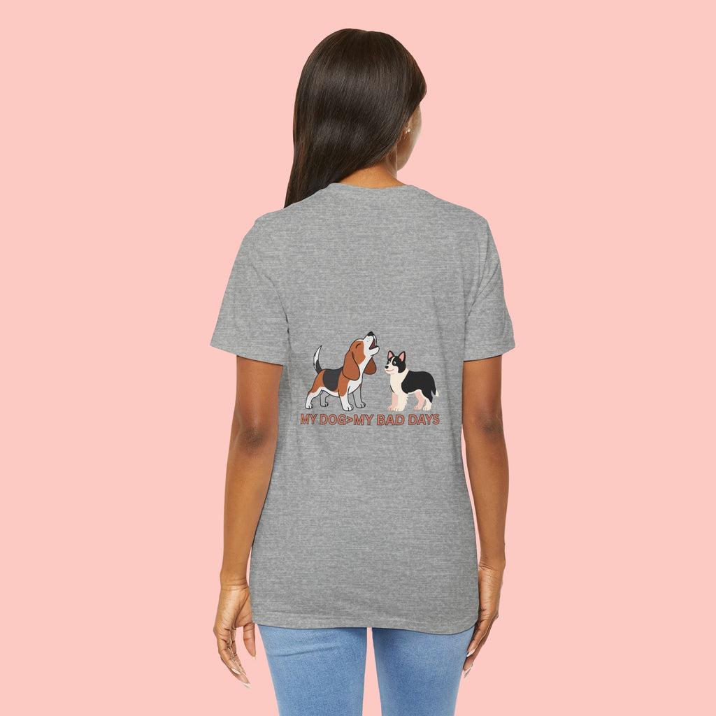 My Dog, My Bad Days T-Shirt — Cute Beagle & Husky Rescue Tee for Dog Lovers
