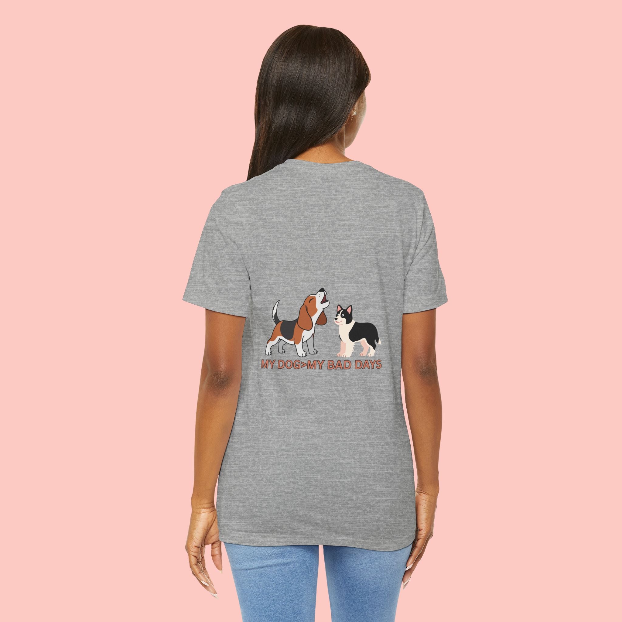 My Dog, My Bad Days T-Shirt — Cute Beagle & Husky Rescue Tee for Dog Lovers