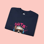 Cute Dog Sweatshirt — Cool Pup with Headphones Graphic Crewneck