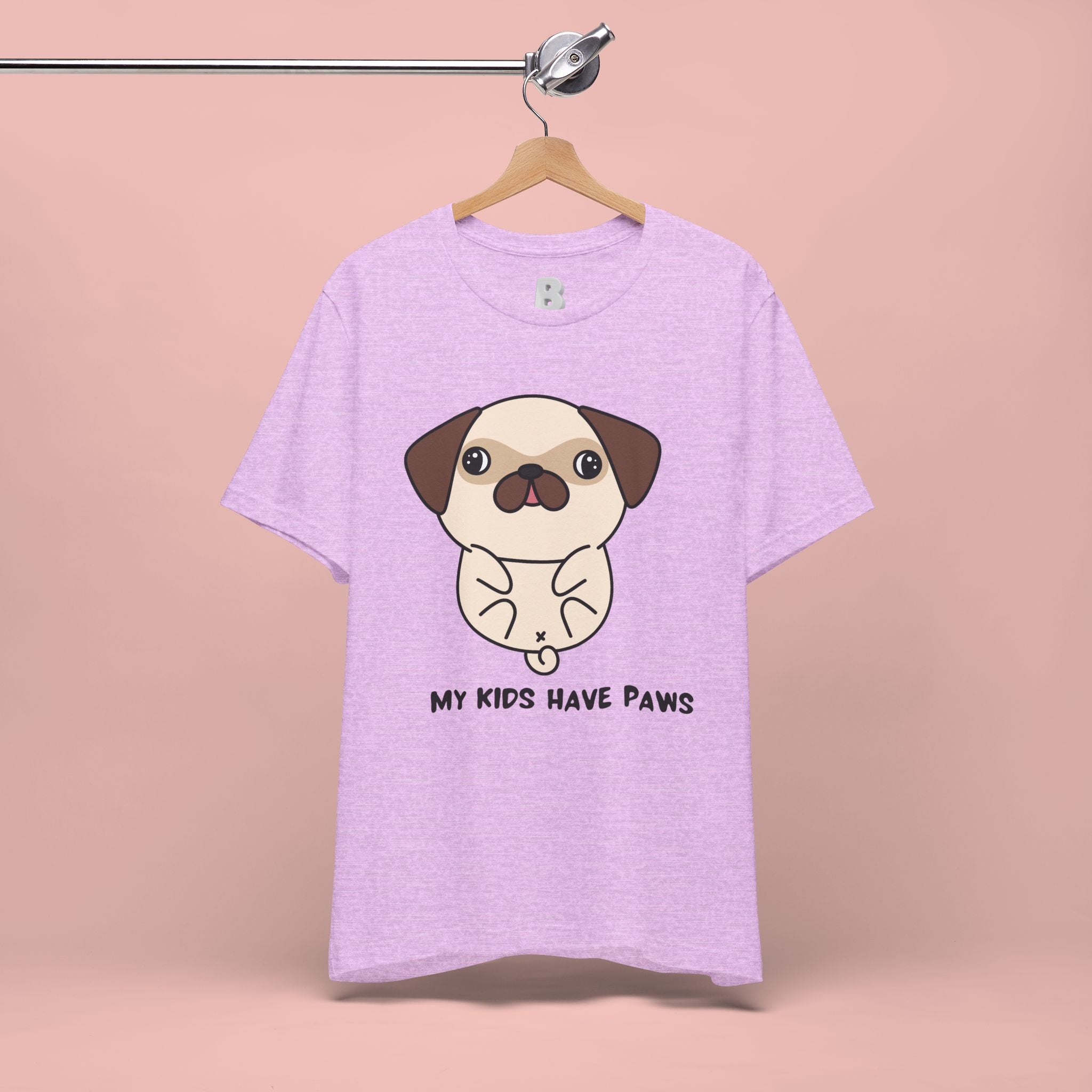 Pug 'My Kids Have Paws' T-Shirt