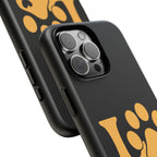 Phone Case — LOVE Paw Print Design (Pet Lover Protective Case)