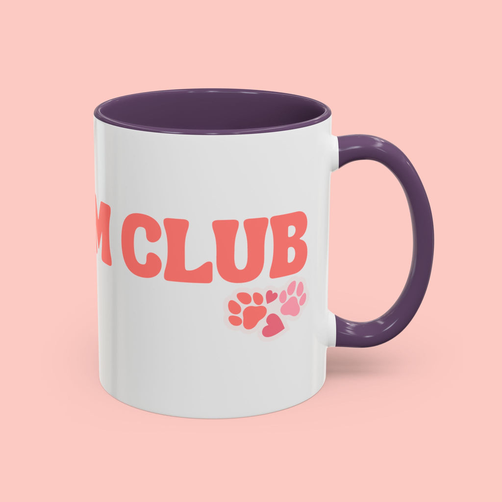 Mom Club Coffee Mug — Cute Paw Print Accent Mug for Dog Moms (11/15 oz)