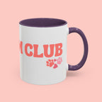 Mom Club Coffee Mug — Cute Paw Print Accent Mug for Dog Moms (11/15 oz)