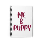 Me & Puppy Spiral Notebook — Cute Dog Lover Ruled Journal