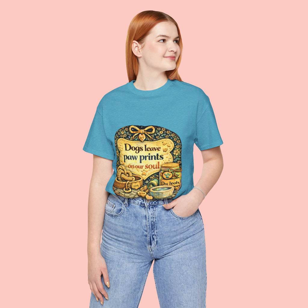 Dogs Leave Paw Prints Tee – Vintage Pet Lover T‑Shirt