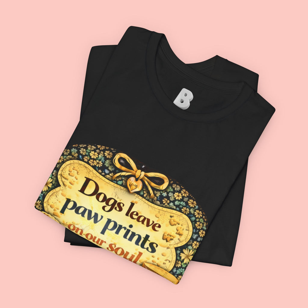 Dogs Leave Paw Prints Tee – Vintage Pet Lover T‑Shirt