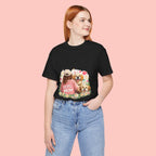 Dog Mom T-Shirt — Cute Floral Puppy Tee for Dog Lovers