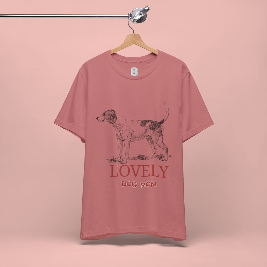 Lovely Dog Mom T-Shirt — Vintage Sketch Dog Graphic Tee