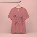 Lovely Dog Mom T-Shirt — Vintage Sketch Dog Graphic Tee