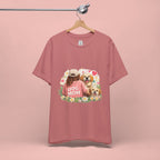Dog Mom T-Shirt — Cute Floral Puppy Tee for Dog Lovers