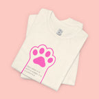 Blessed Dog Mom T-Shirt — Pink Paw Graphic Tee