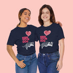 Kiss Your Dog T-Shirt — Cute Corgi with Heart Balloon Pet Lover Tee