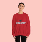 My Dog > People Sweatshirt – Cute Paw Print Crewneck for Dog Lovers