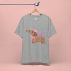 Mommy’s Dachshund Tee – Cute Dog with Rose “For Mom” Shirt